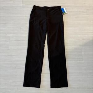 NWT Columbia World Traveler Straight Leg Pants Women's Sz 4 Brown Pockets UPF